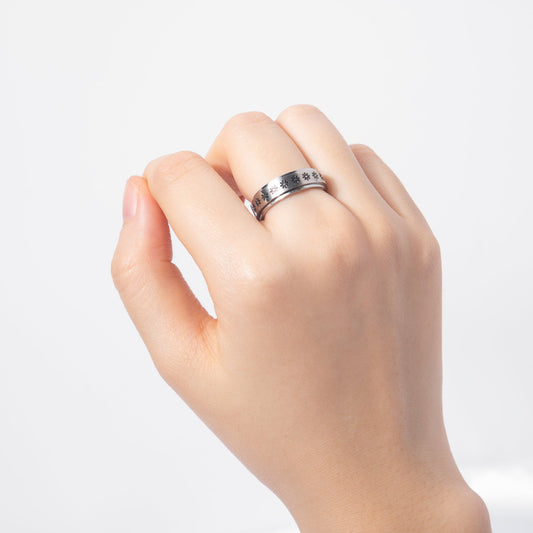 SS Daisy Anxiety Fidget Ring